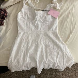 White hello molly dress